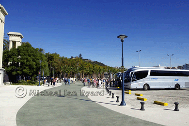 Picking up Tour Coaches